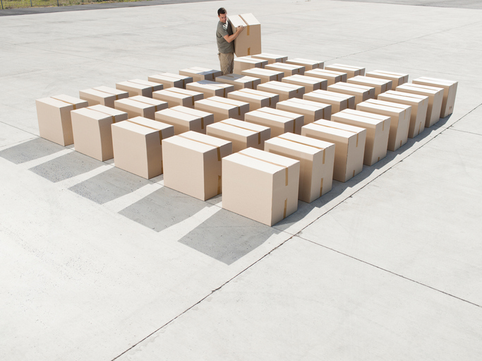 przygotowanie kartony do transportu